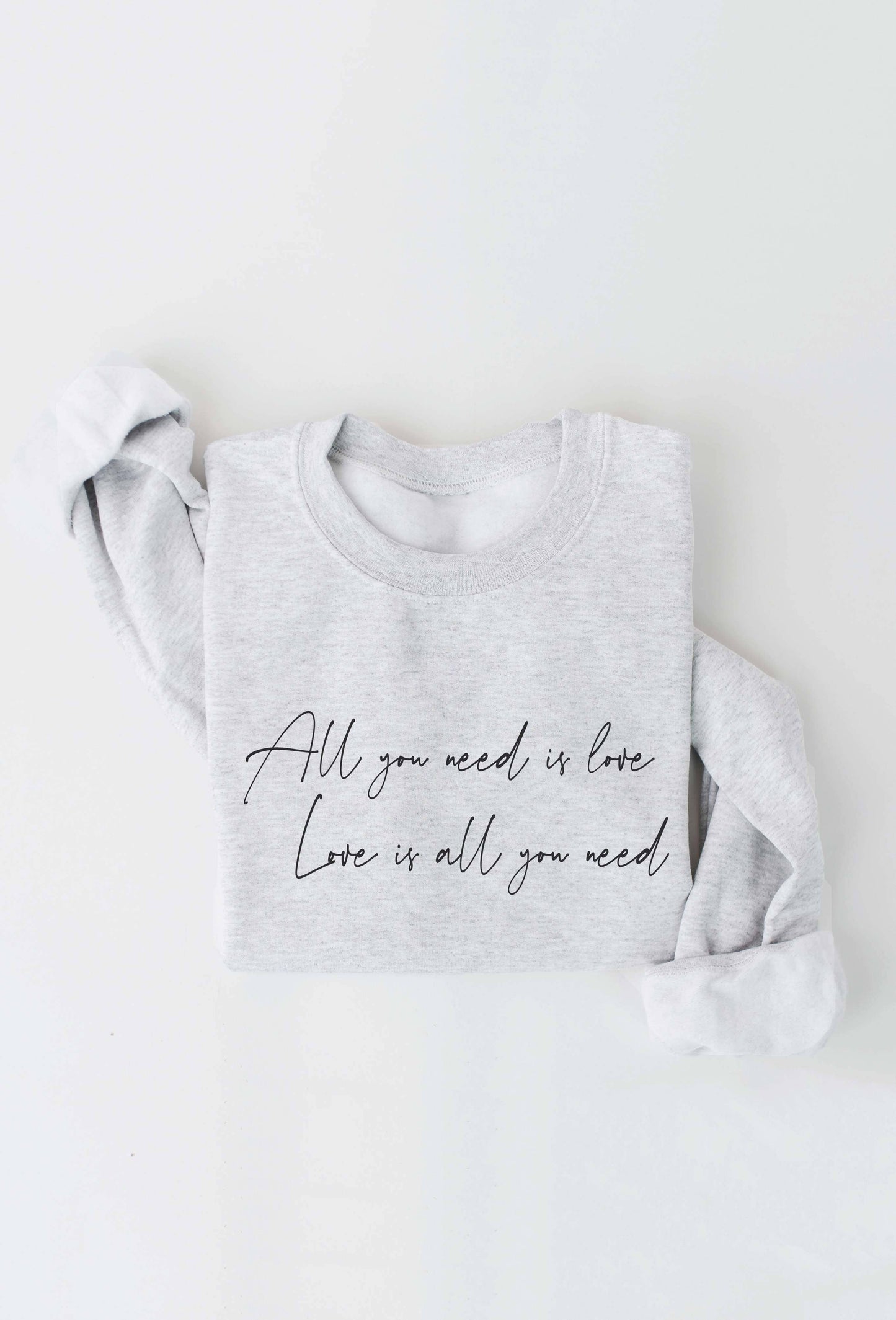 OAT COLLECTIVE - ALL YOU NEED IS LOVE Graphic Sweatshirt