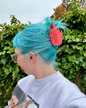 Load image into Gallery viewer, The Peach Fuzz - Flamin’ Hot Flames Hair Claw