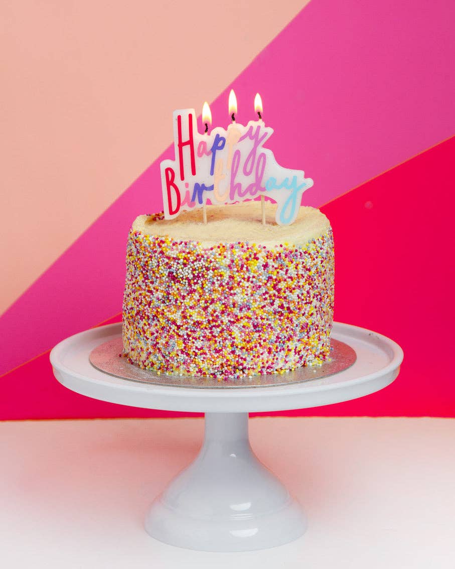 Pastel Happy Birthday Candle | Cake Candles |