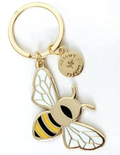 Load image into Gallery viewer, Happily Plants - Queen Honey Bee Keychain Bag Charm, Garden Bee Gifts