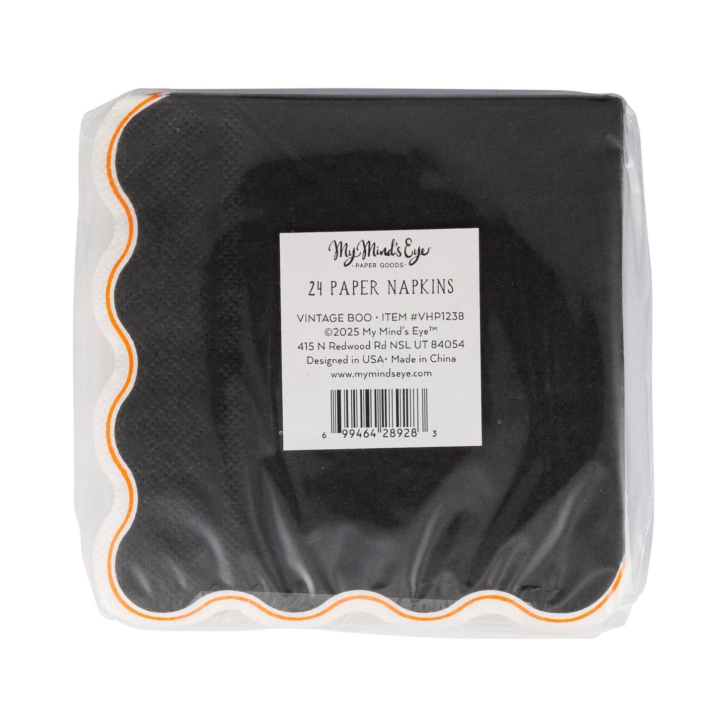 Napkin - Vintage Boo Black