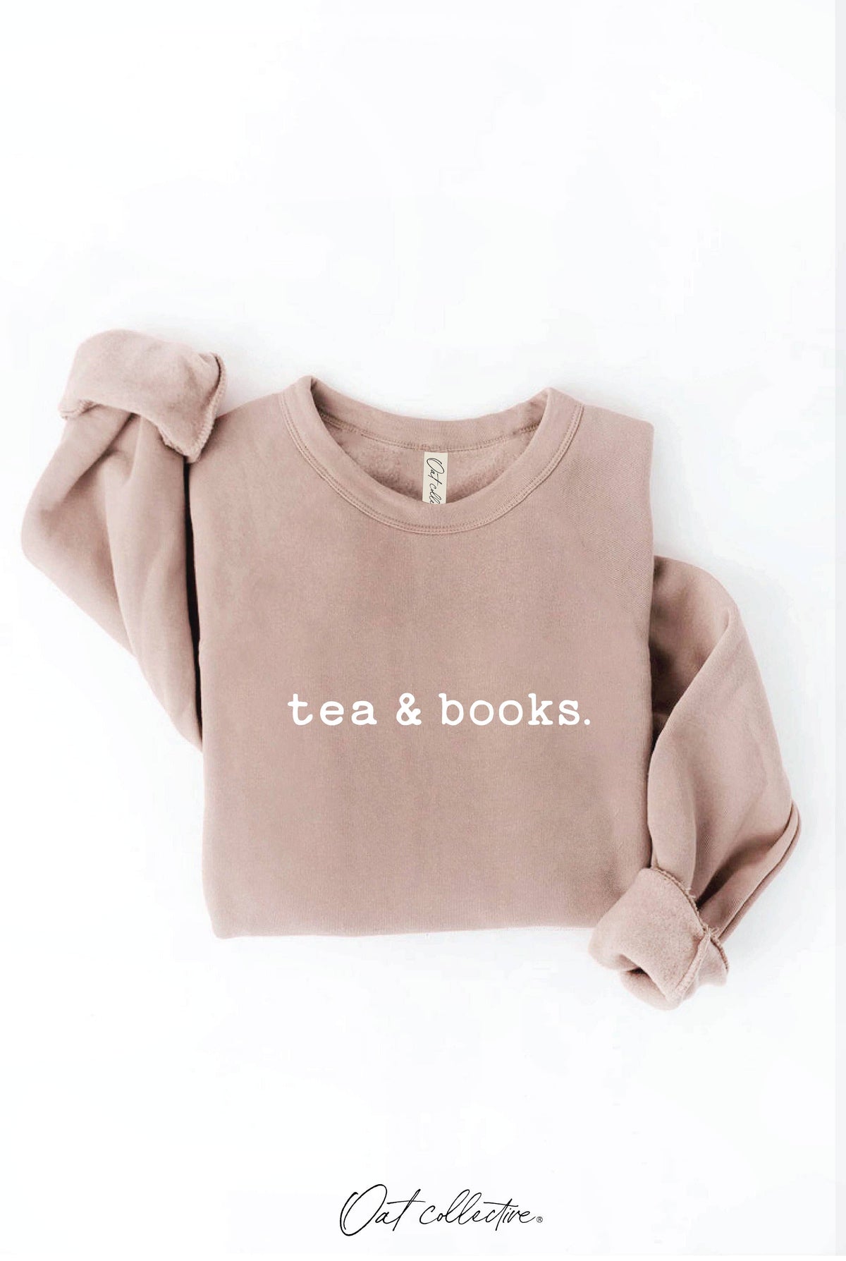 OAT COLLECTIVE - TEA AND BOOKS  Graphic Sweatshirt