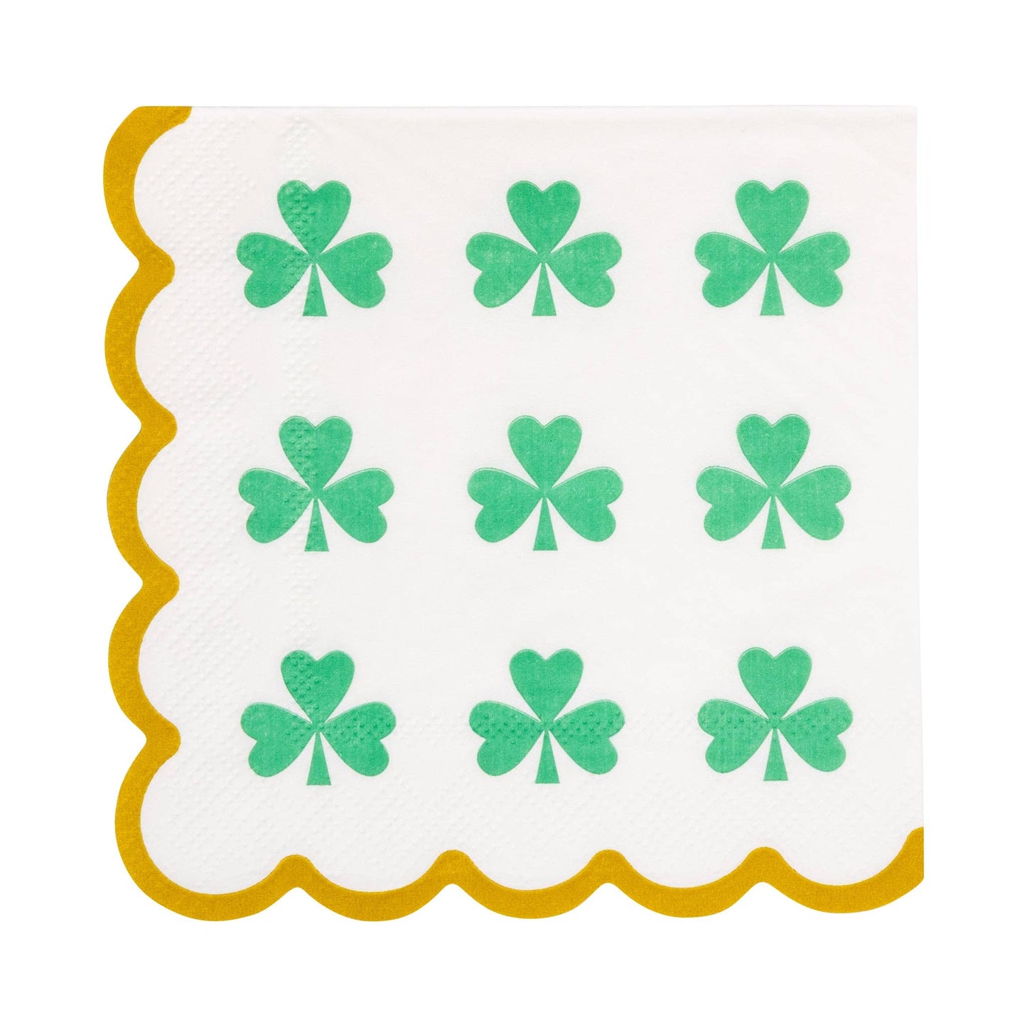 Napkin - Foil Nine of Clubs Cocktail Napkin