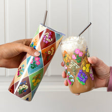Load image into Gallery viewer, 1canoe2 | One Canoe Two Paper Co. - Vintage Blooms Floral Glass Can