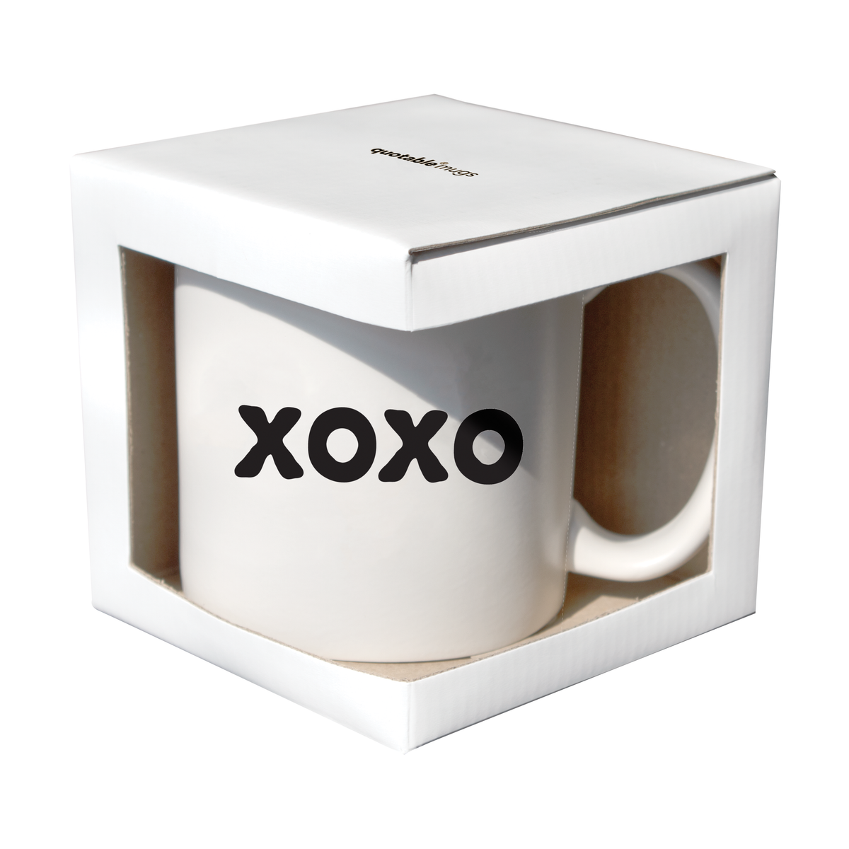 Quotable - Mug "xoxo", 14 oz. Ceramic