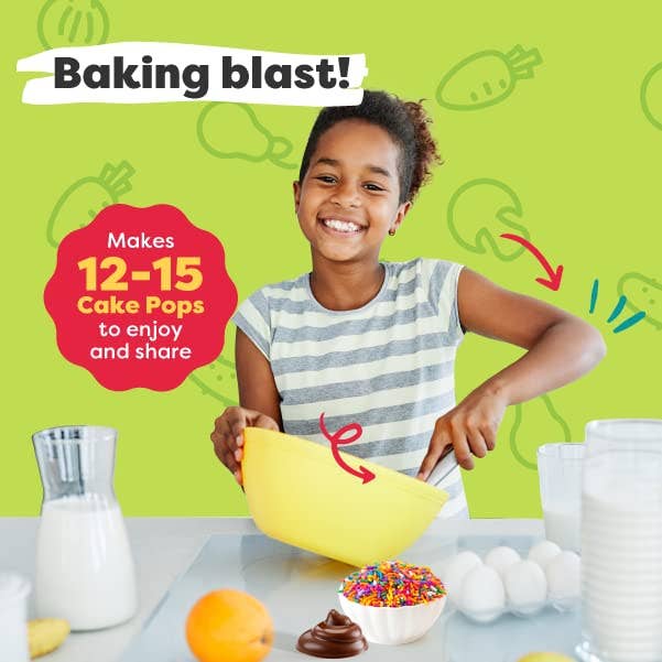 Baketivity Corp - Cake Pops Kit for Kids, DIY Cake Pop Kit Makes 10-12