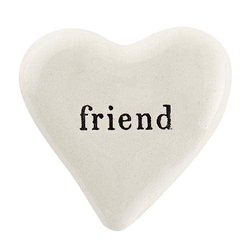 Ceramic Heart - Friend - Santa Barbara Design Studio by Creative Brands
