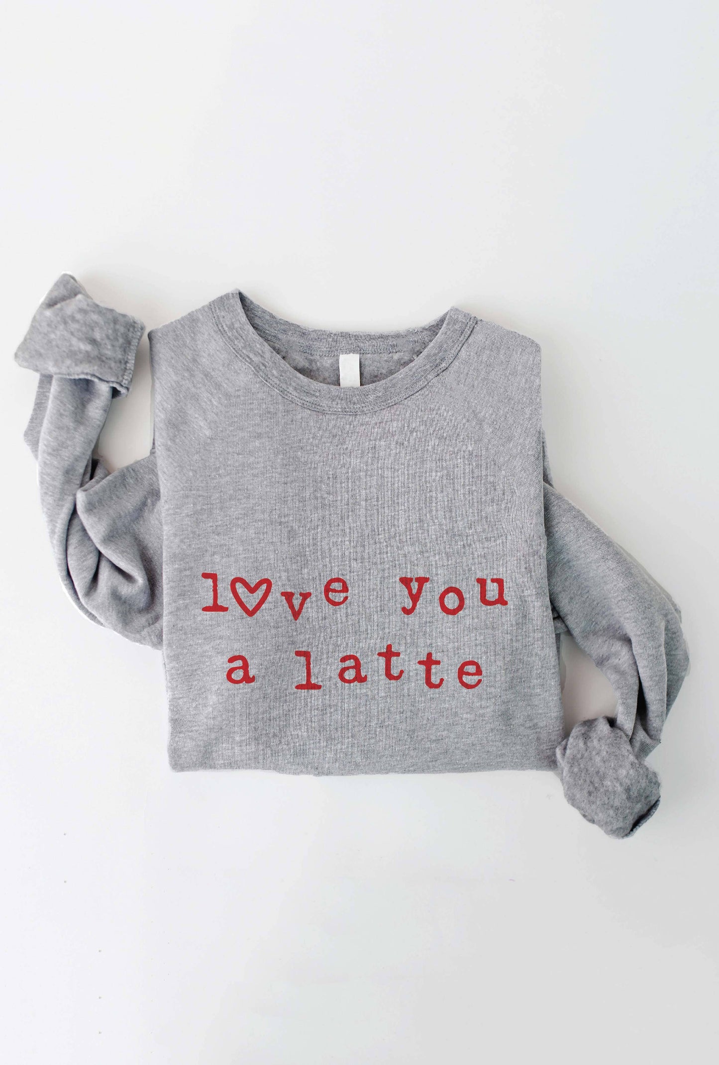 OAT COLLECTIVE - LOVE YOU A LATTE  Graphic Sweatshirt