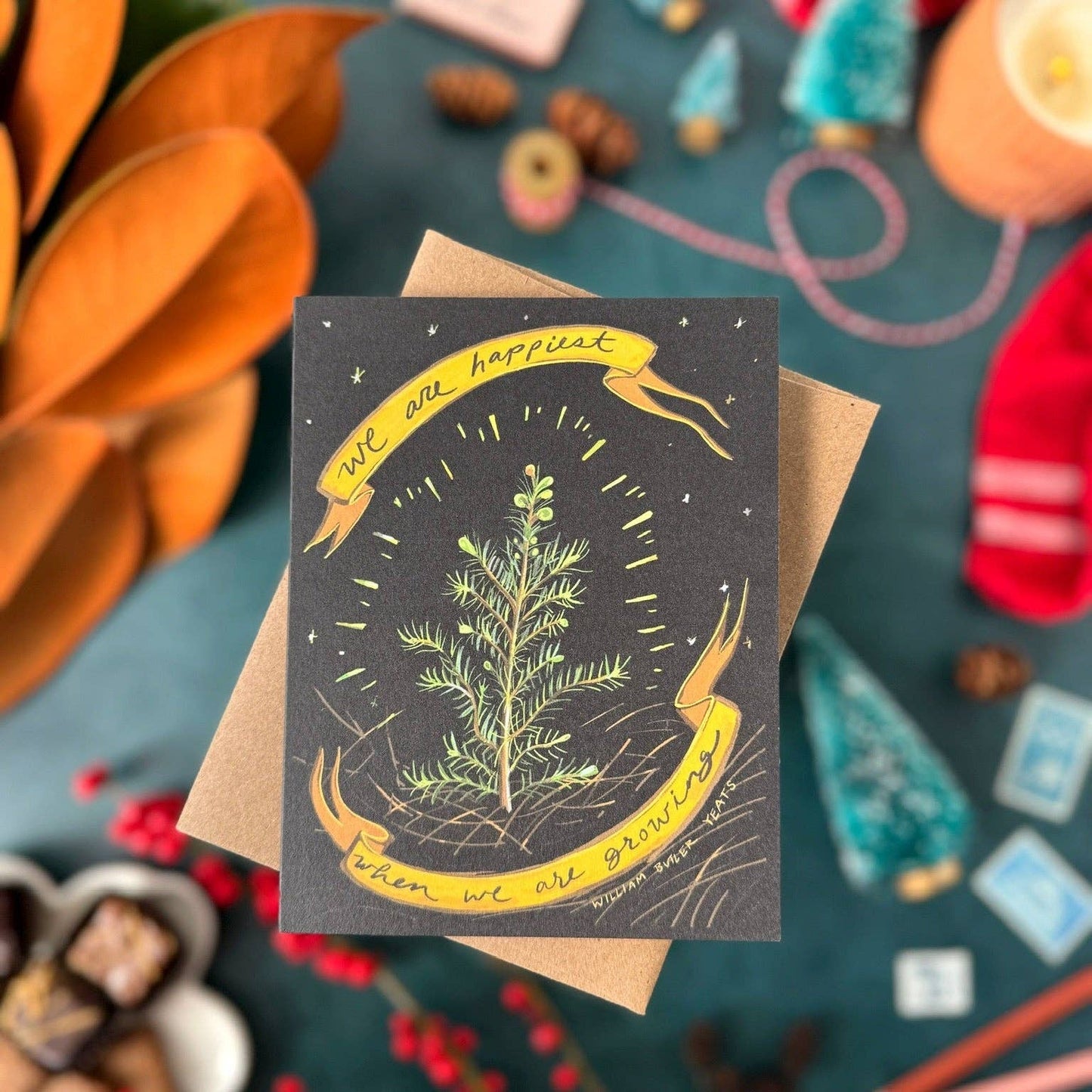Tiny and Snail - We Are Happiest When We Are Growing Quote Card