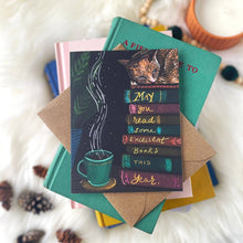 Load image into Gallery viewer, Tiny and Snail - May You Read Some Excellent Books This Year — Birthday Card