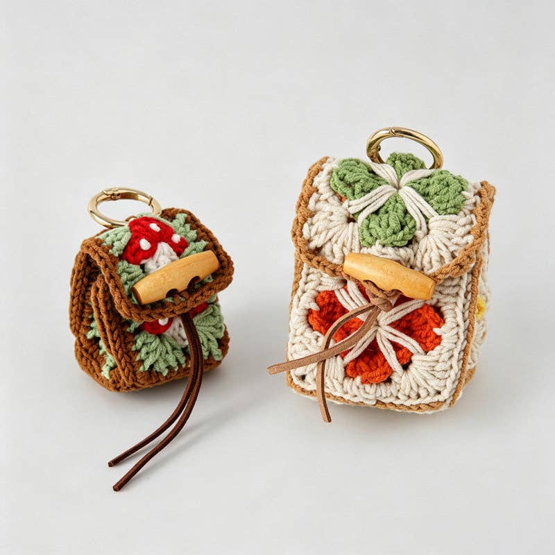 DAYLA - Crochet Mini Backpack Charm
