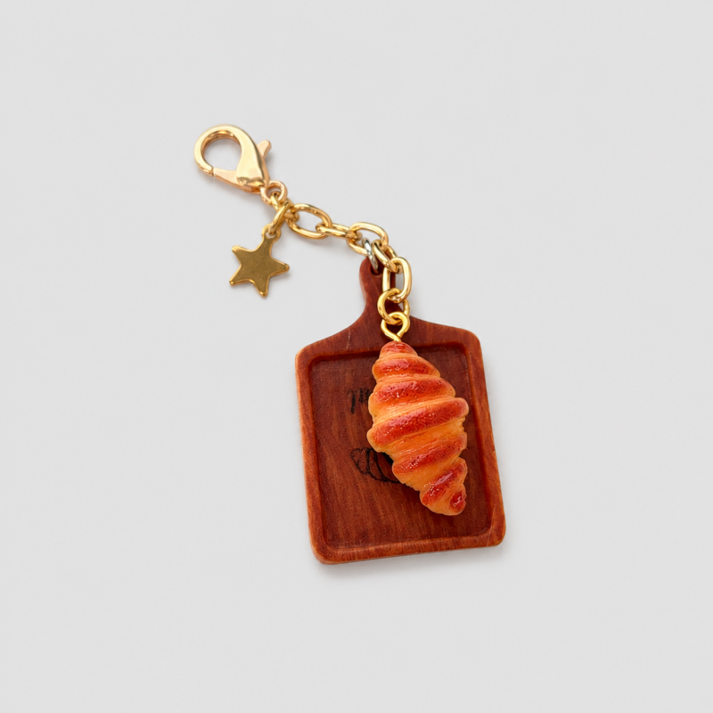 DAYLA - Chocolate Croissant Keychain