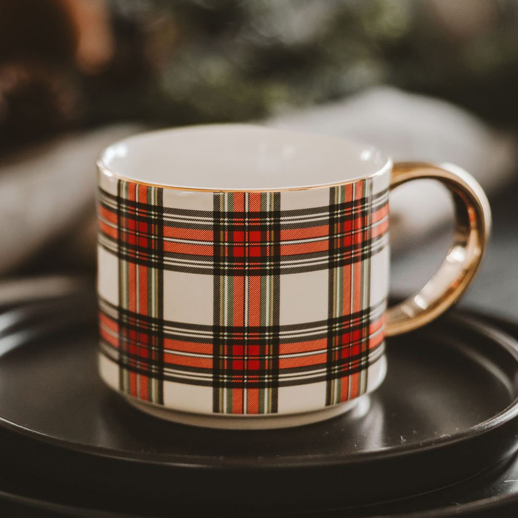 Plaid Coffee Mug - Christmas Decor & Gifts