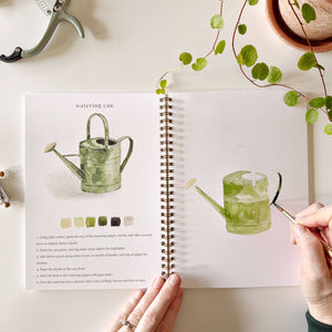 Watercolor Workbook: Garden