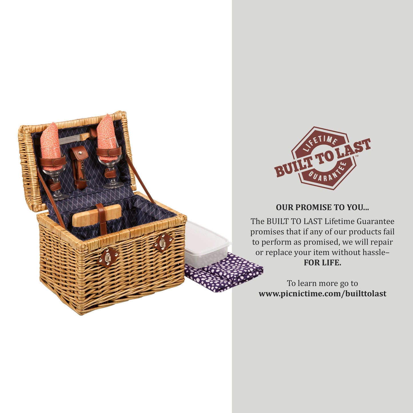 Napa Wine & Cheese Picnic Basket