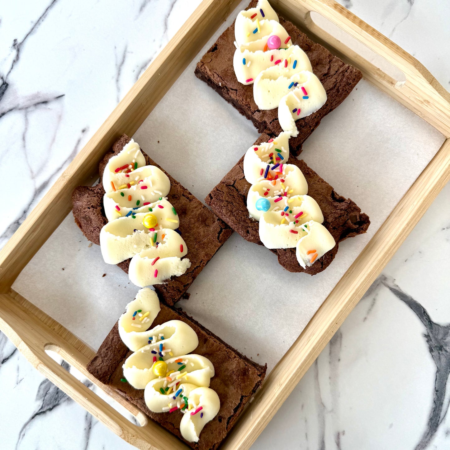 Buttercream Frosted Brownie