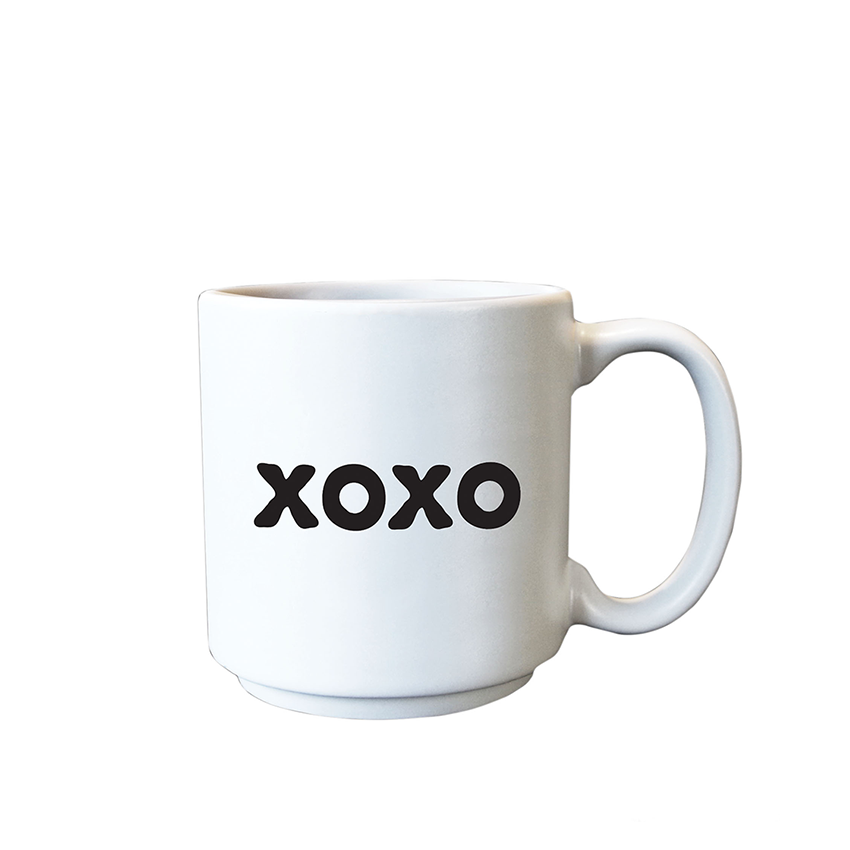 Quotable - Mini Mug "xoxo", 3 oz. Ceramic