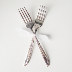 Girl Ran Away With the Spoon - Wedding Fork Sets