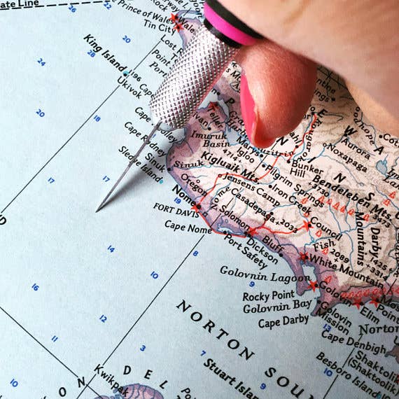 Daisy Mae Designs - Black Hills South Dakota Map Travel Journal A5 Notebook