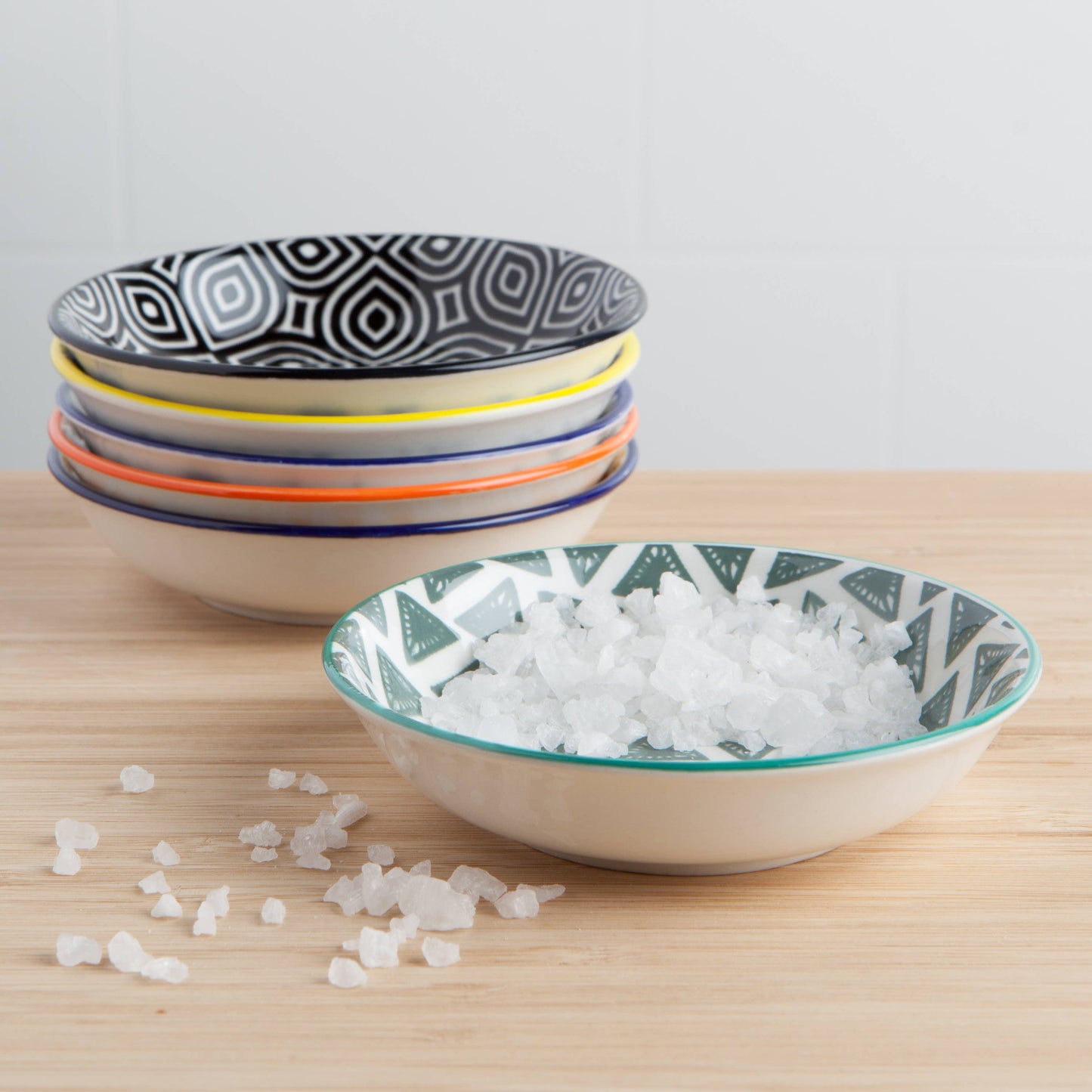 Pinch Bowl Set of 6 - Bits & Dots Multi-Color - Now Designs by Danica