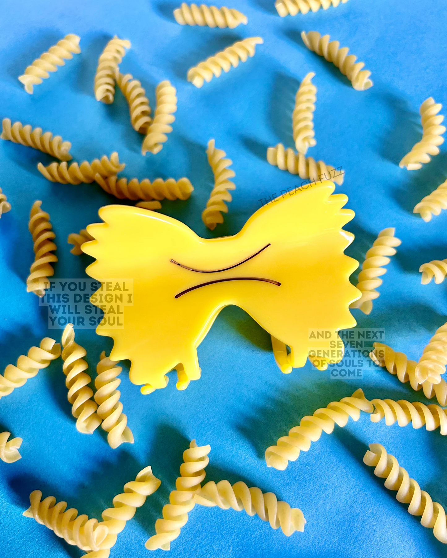 The Peach Fuzz - Farfalle Pasta Hair Claw