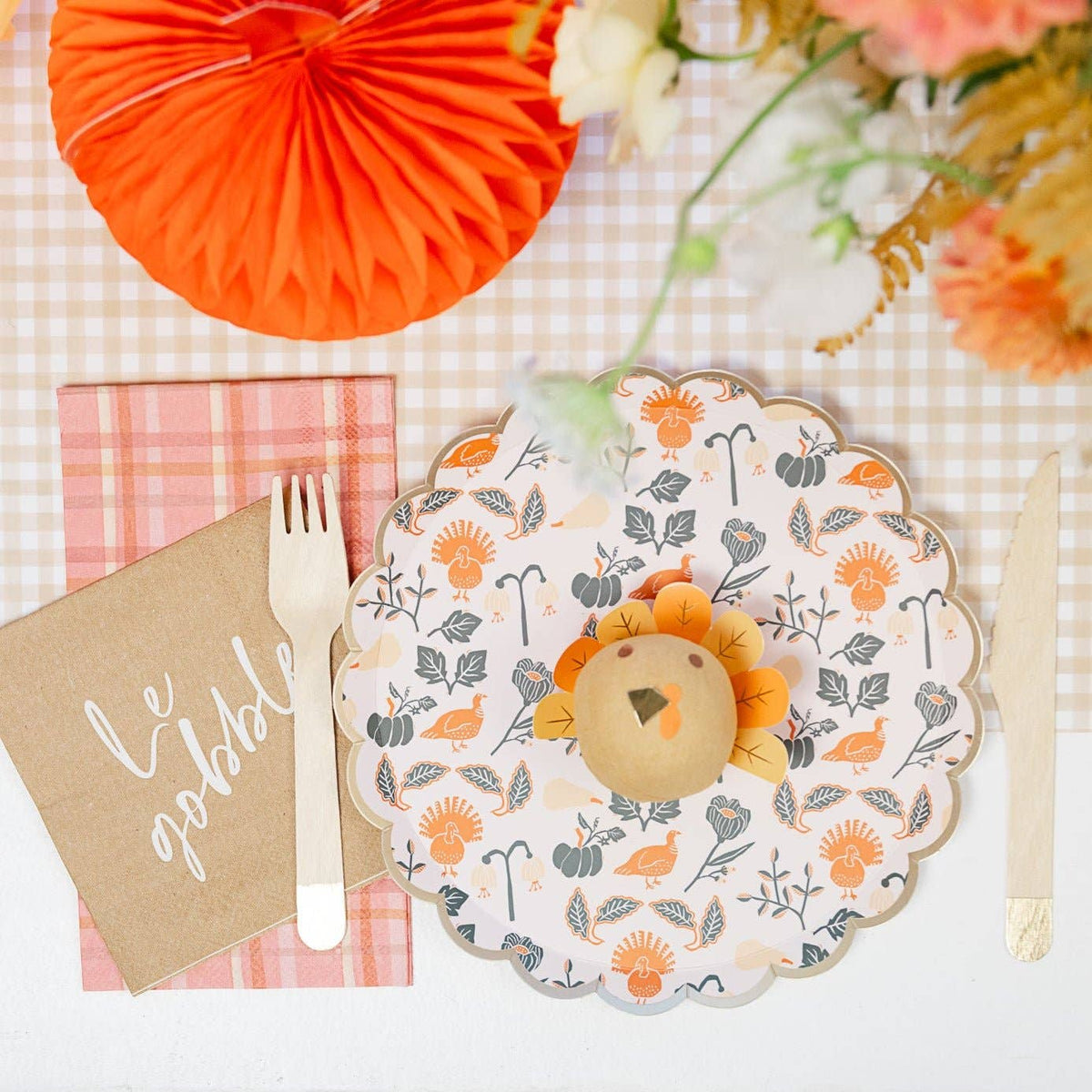 Bonjour Fête - LE GOBBLE COCKTAIL NAPKINS