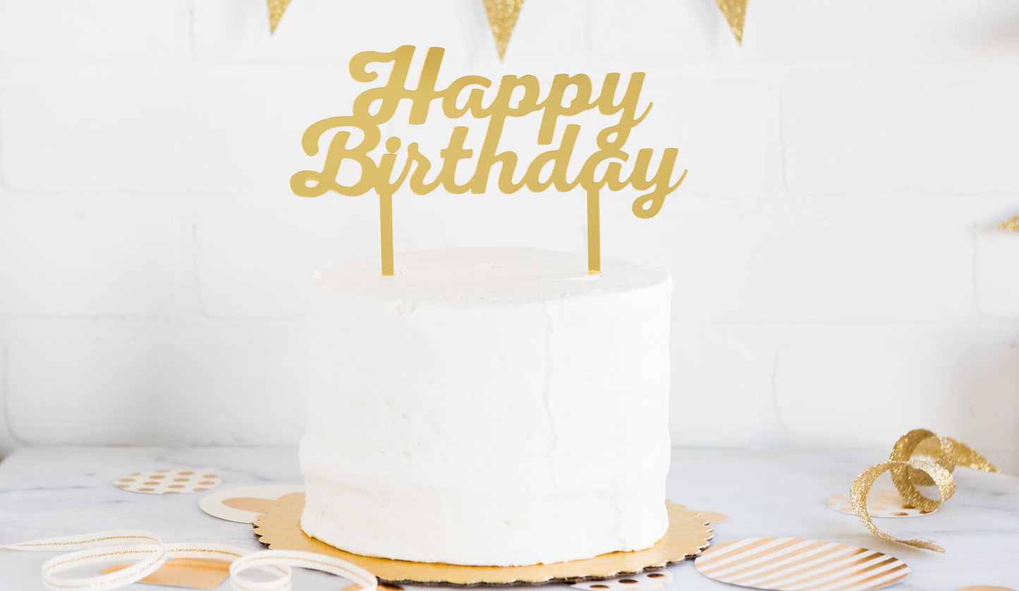 Happy Birthday  Cake Topper