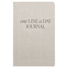 Load image into Gallery viewer, Sweet Water Decor - Tan One Line A Day Fabric Journal - Stationery Gifts