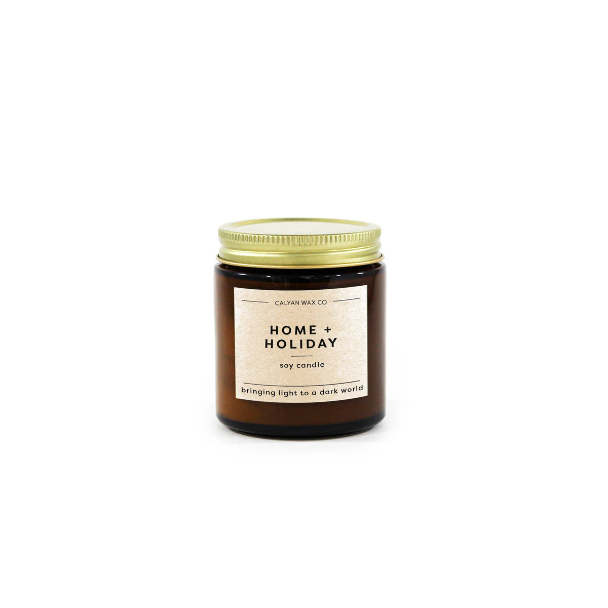 Calyan Wax Co. - Soy Candle | Home + Holiday | 3.1oz Mini Amber Jar