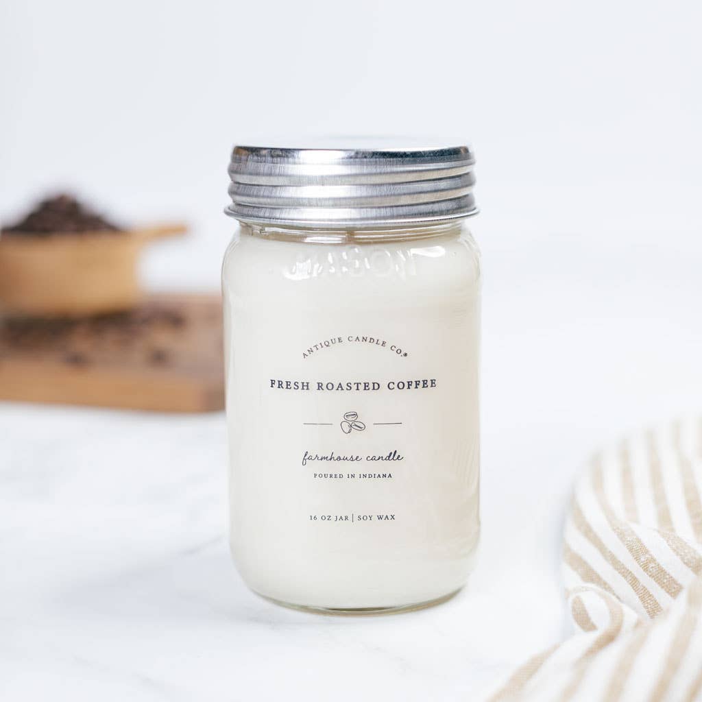 Antique Candle Co.® - Fresh Roasted Coffee - Soy Wax Mason Jar Candle