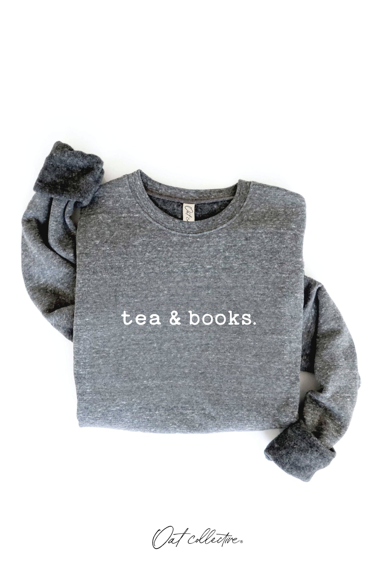 OAT COLLECTIVE - TEA AND BOOKS  Graphic Sweatshirt