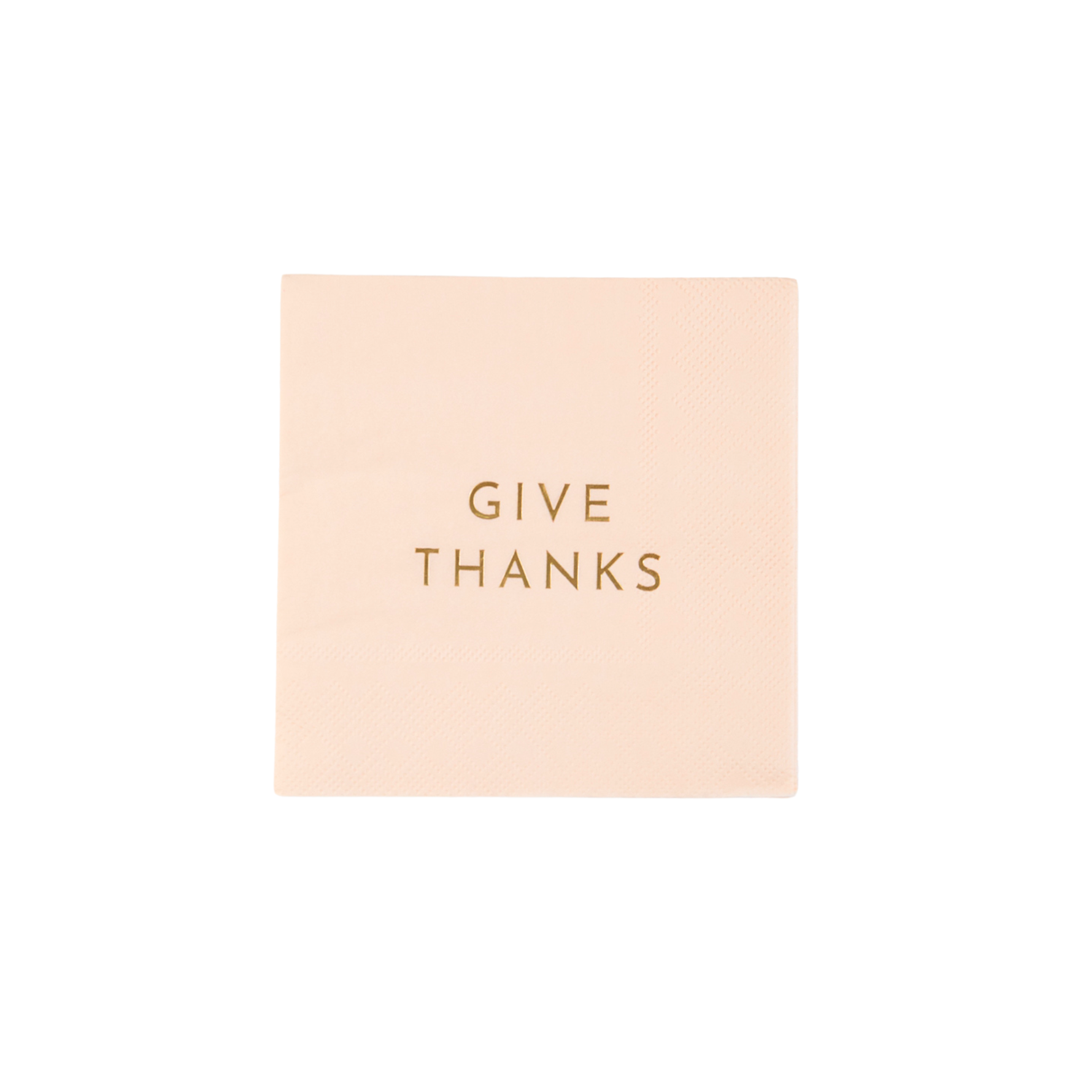 Bonjour Fête - Give Thanks Thanksgiving Cocktail Napkins (Set of 20)