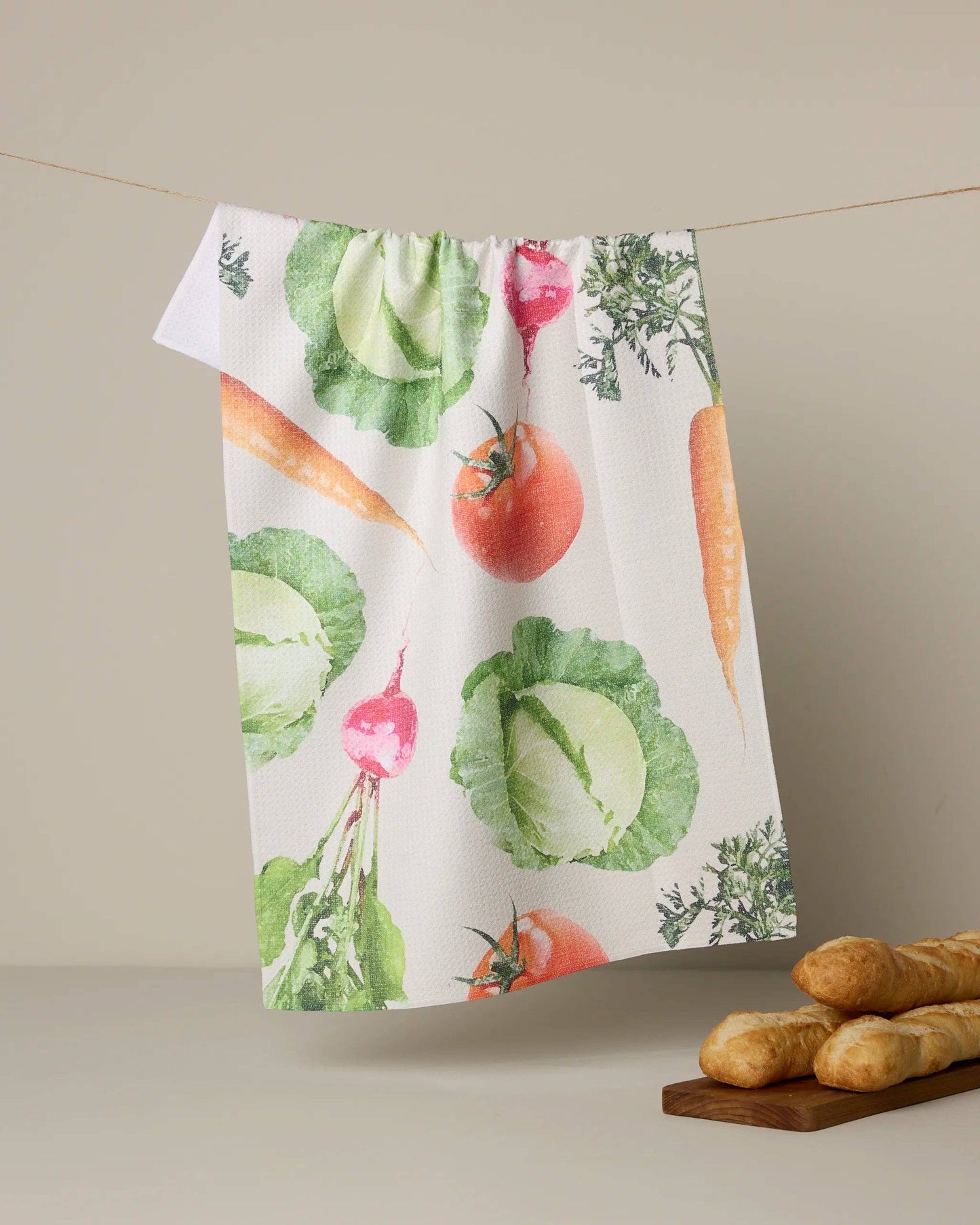 Geometry - Spring Produce Tea Towel