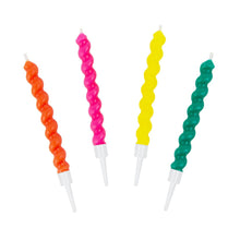 Load image into Gallery viewer, Talking Tables USA - Home, Birthday, Games &amp; Seasonal Decor - Twirl Birthday Candles - 8 Pack | Cake Candles |