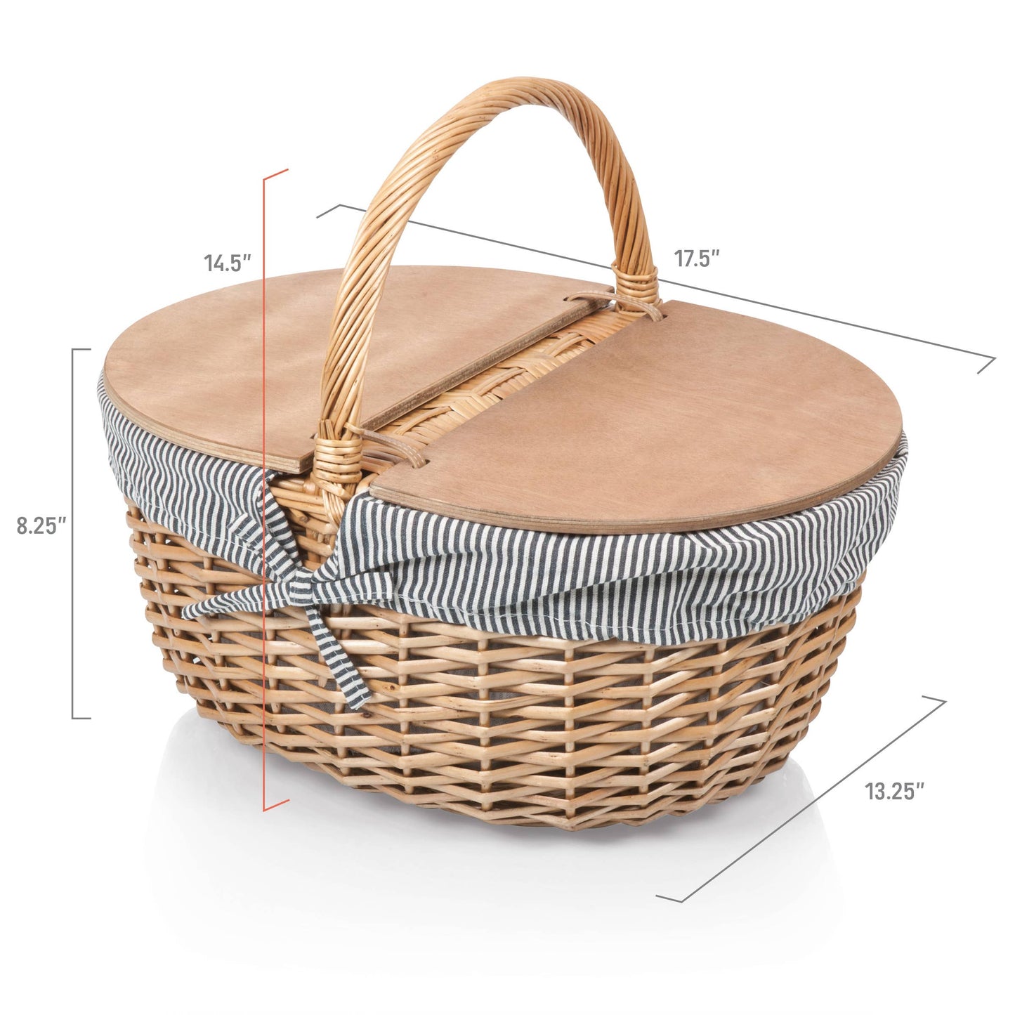 Picnic Time Family of Brands - Country Vintage Picnic Wicker Basket