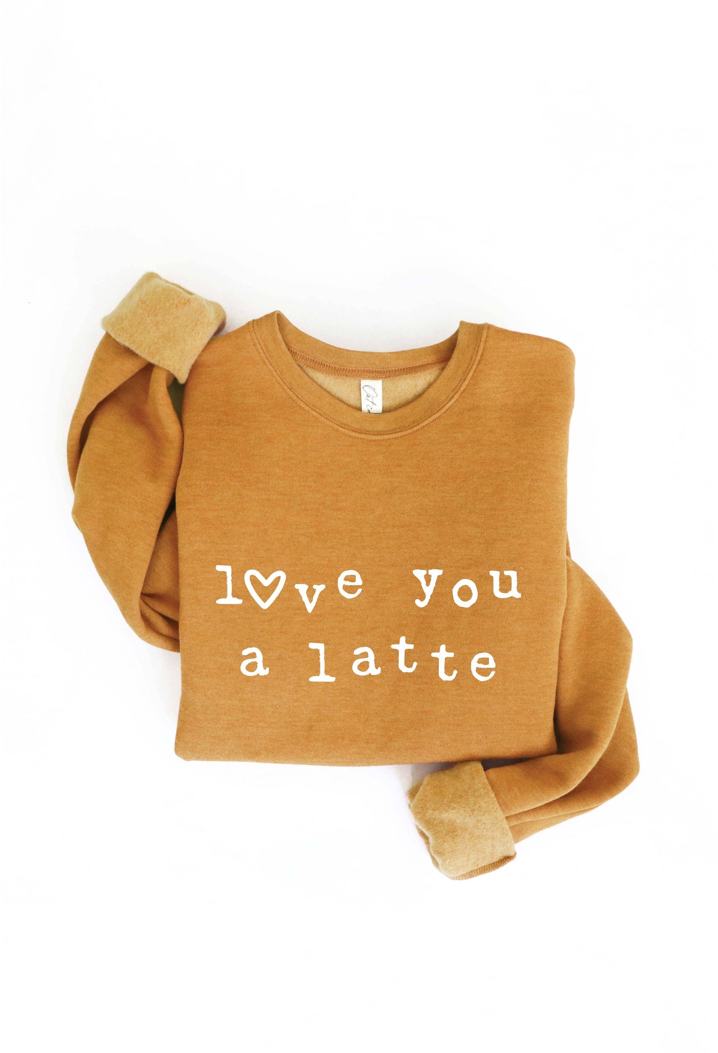 OAT COLLECTIVE - LOVE YOU A LATTE  Graphic Sweatshirt