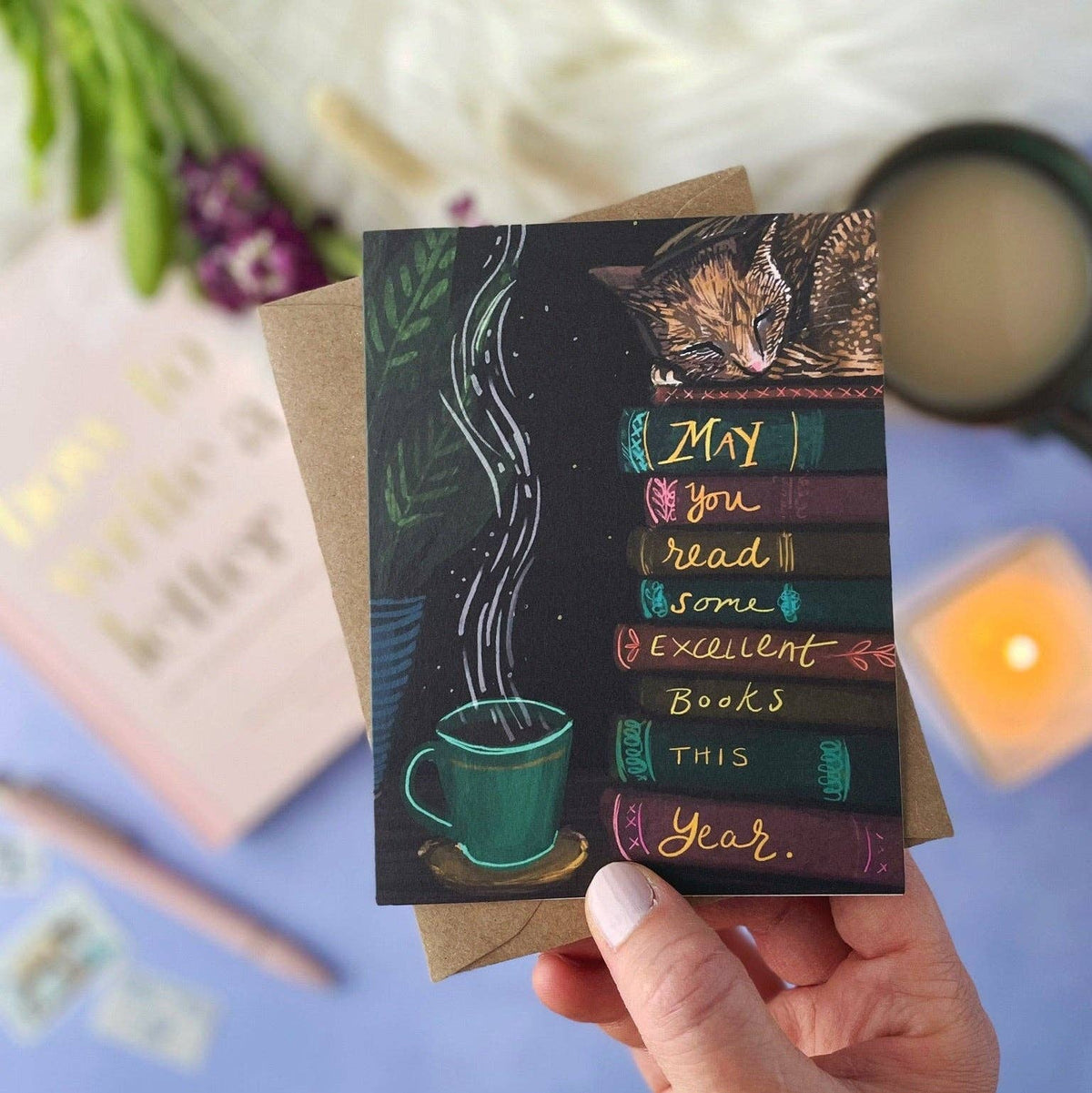 Tiny and Snail - May You Read Some Excellent Books This Year — Birthday Card