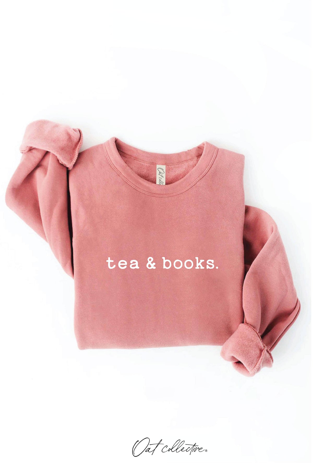 OAT COLLECTIVE - TEA AND BOOKS  Graphic Sweatshirt