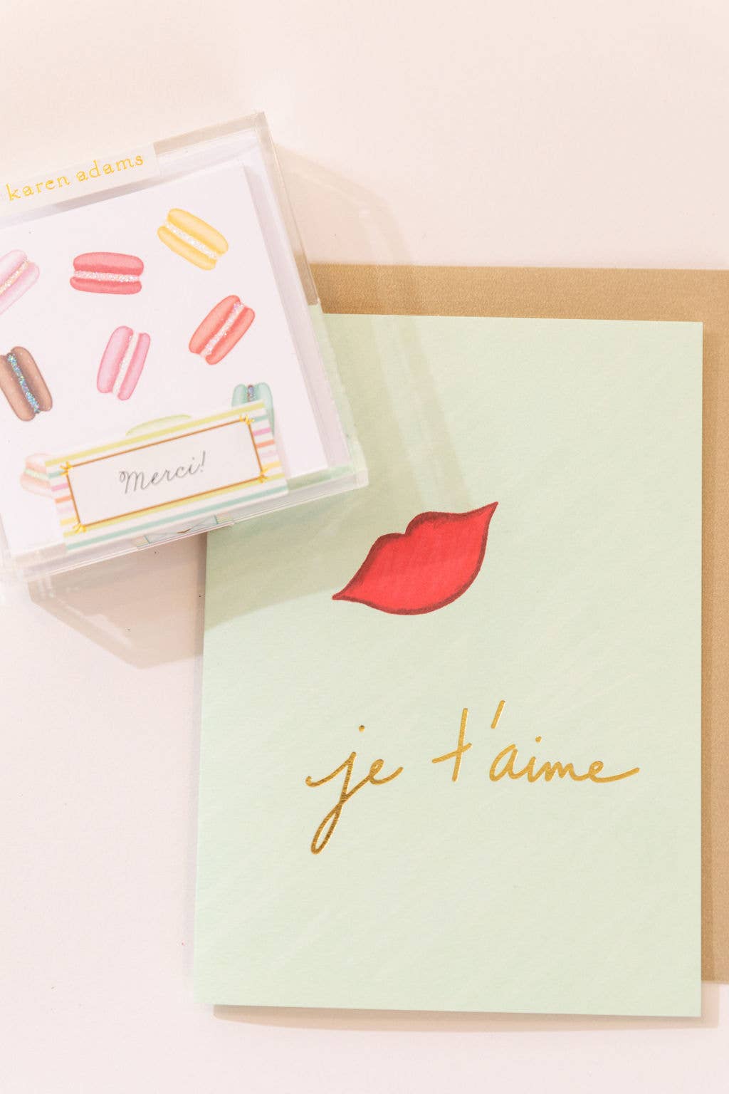 Karen Adams Designs - Je T'aime Greeting Card