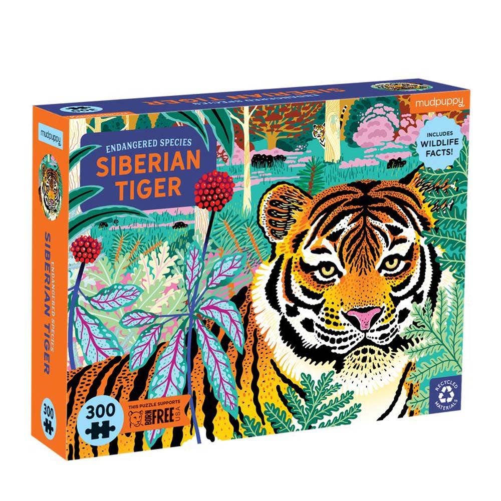 Chronicle Books - Siberian Tiger Endangered Species 300 Piece Puzzle