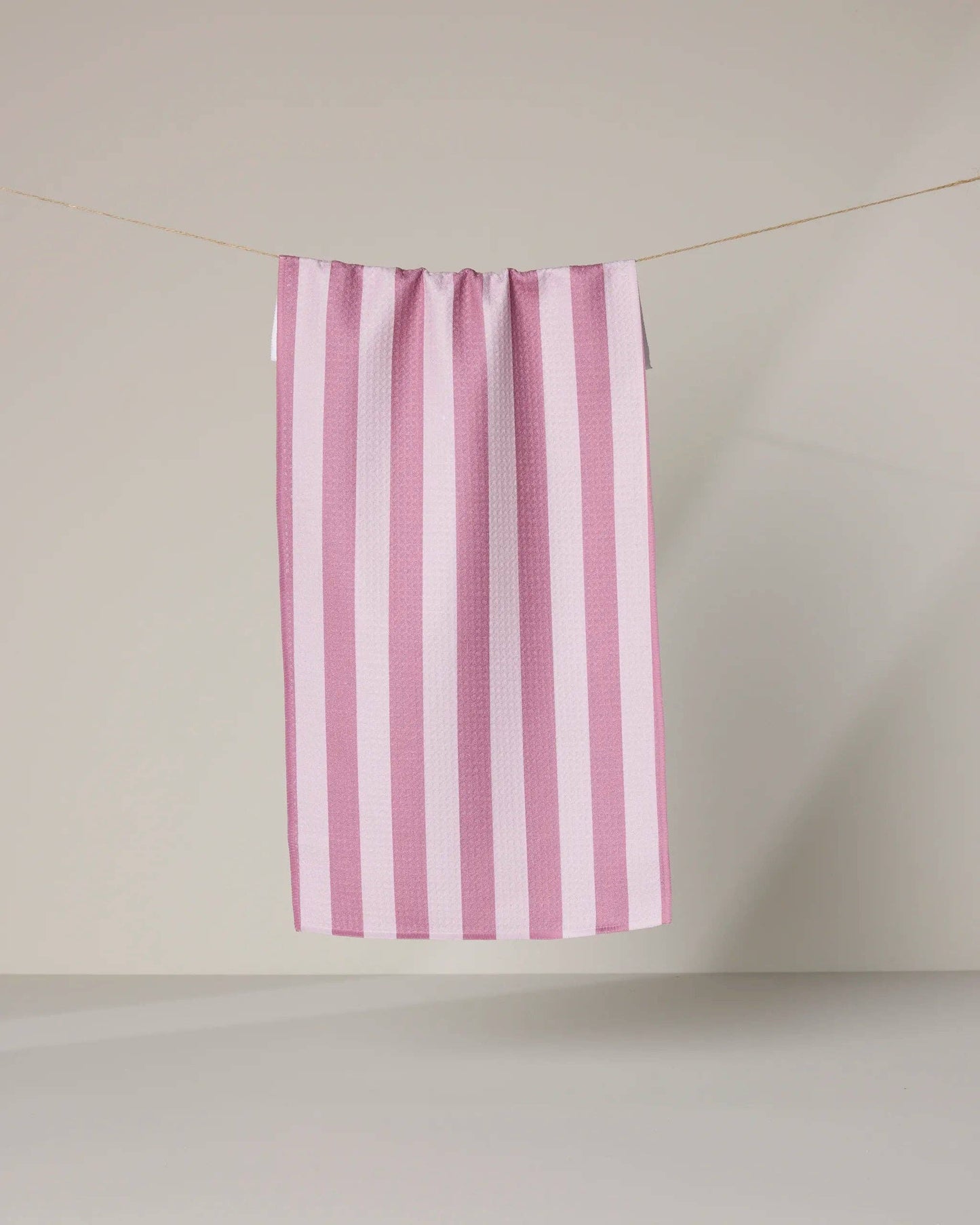Geometry - Swan Pink Stripe Bar Towel