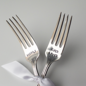 Girl Ran Away With the Spoon - Wedding Fork Sets