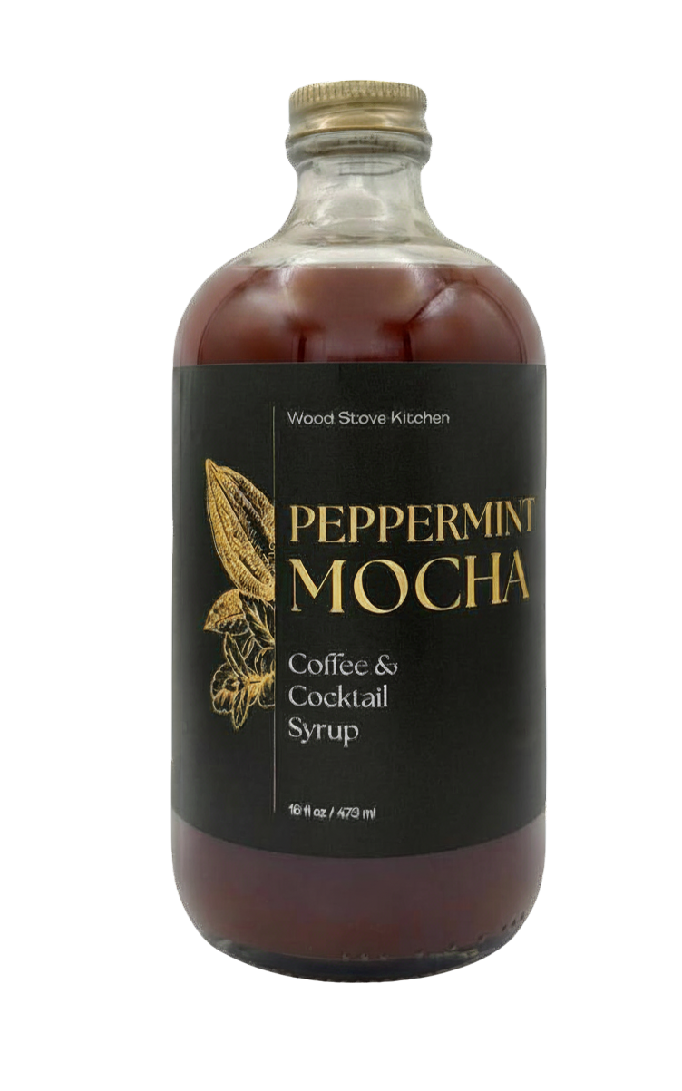 Wood Stove Kitchen - Peppermint Mocha Coffee & Cocktail  Syrup, 16 fl oz