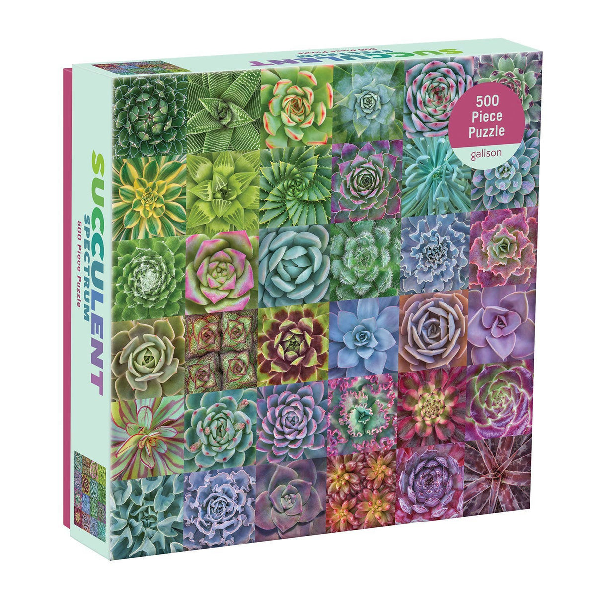 Chronicle Books - Succulent Spectrum 500 Piece Puzzle