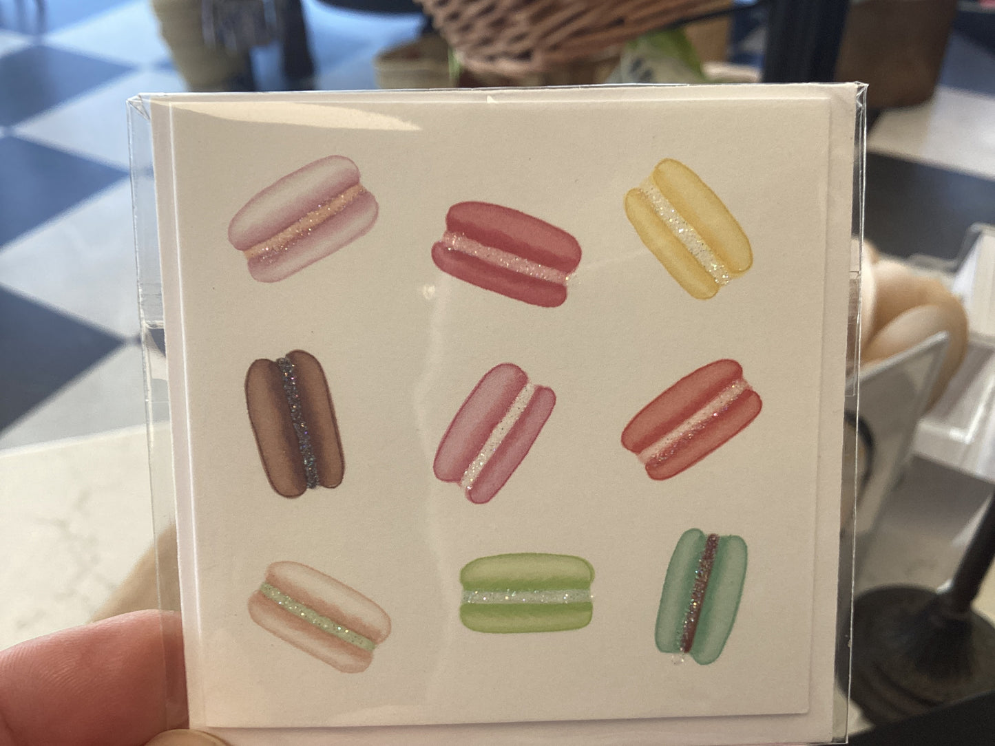 Macaron mini notecard