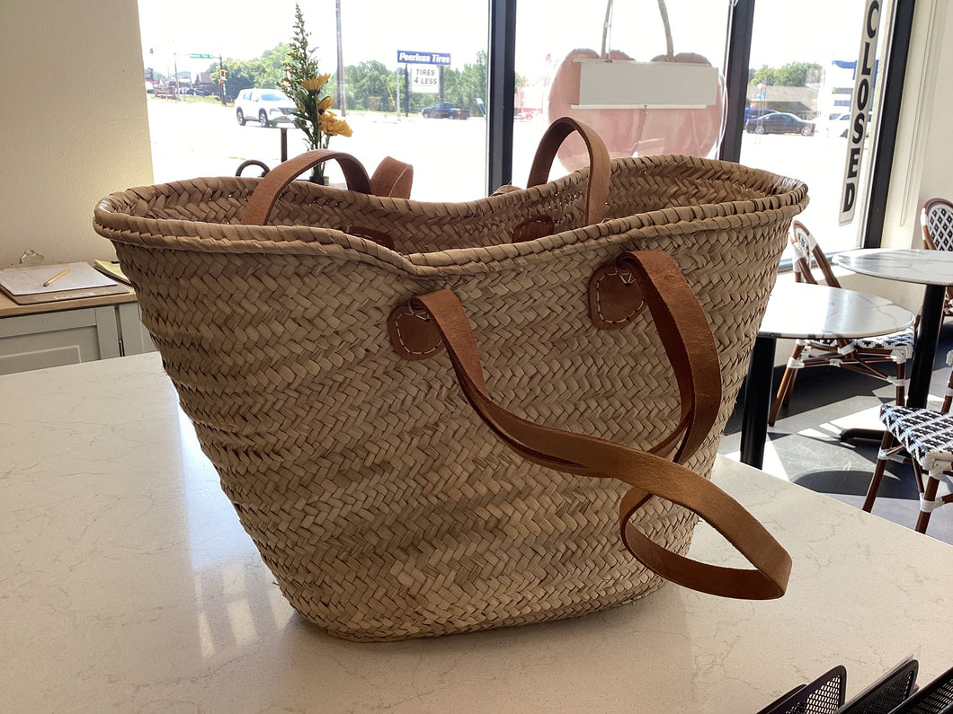 French Market Bag - Tote Bag Basket Wicker