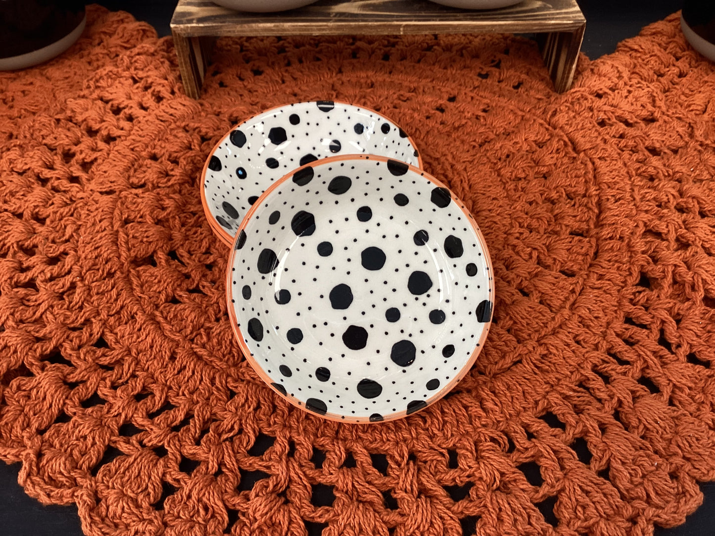 Pinch Bowl - Black Dots