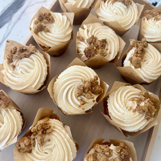 Peach Cobbler Cupcake