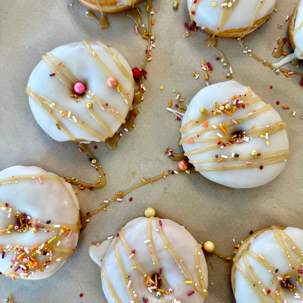 Caramel Apple Filled Donuts