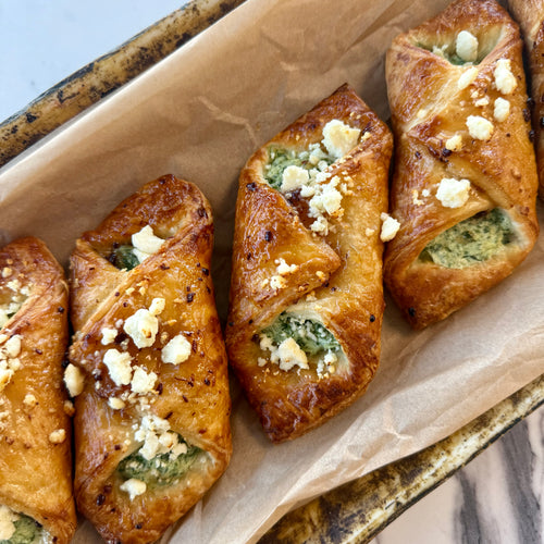 Spinach Cheese Croissant with Bacon Jam